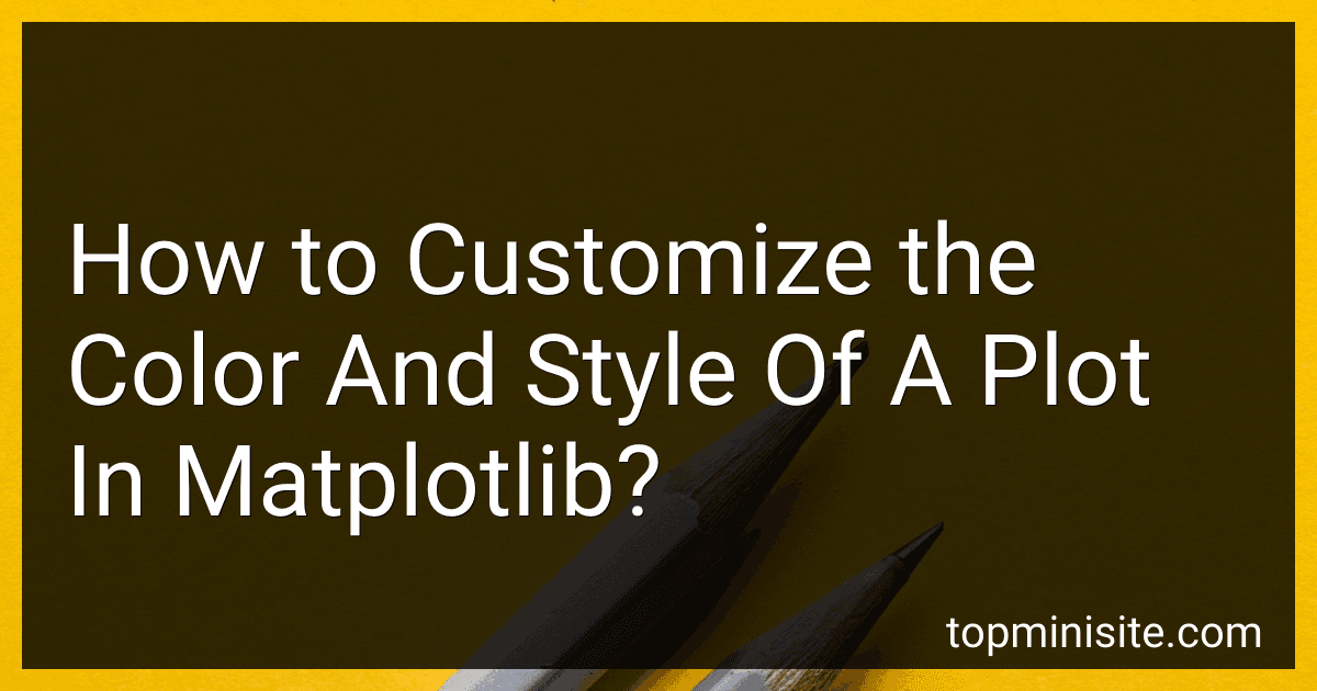 How to Customize the Color And Style Of A Plot In Matplotlib? image