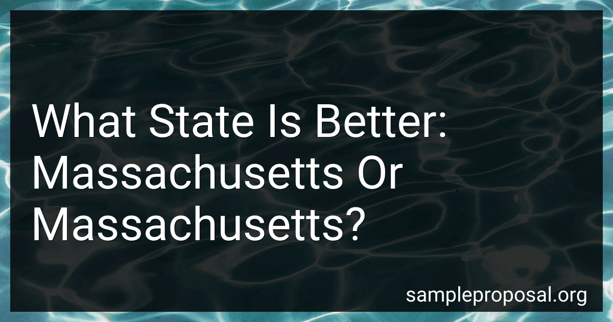 What State Is Better: Massachusetts Or Massachusetts? image