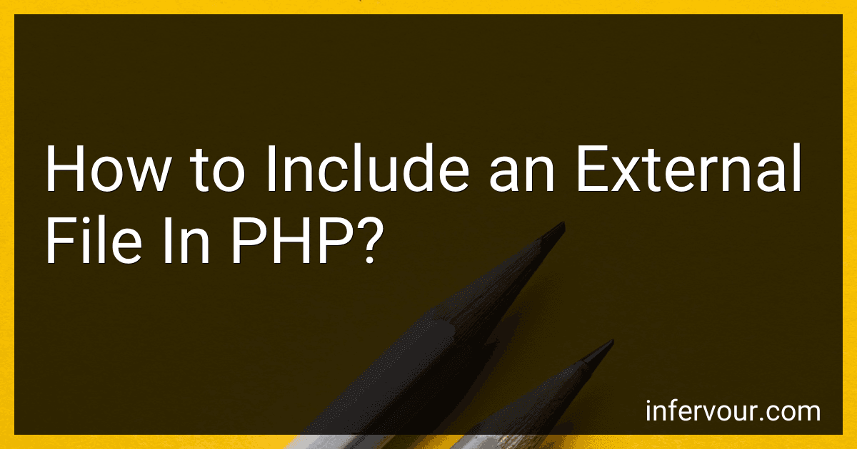 How to Include an External File In PHP? image