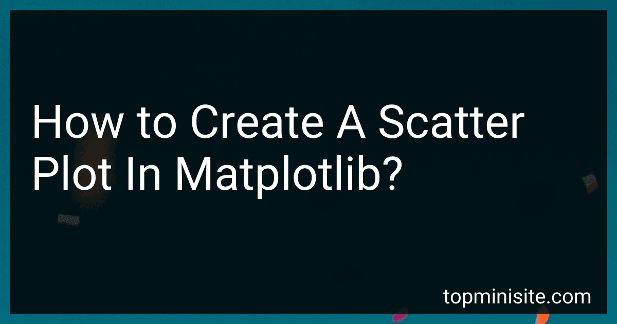 How to Create A Scatter Plot In Matplotlib? image