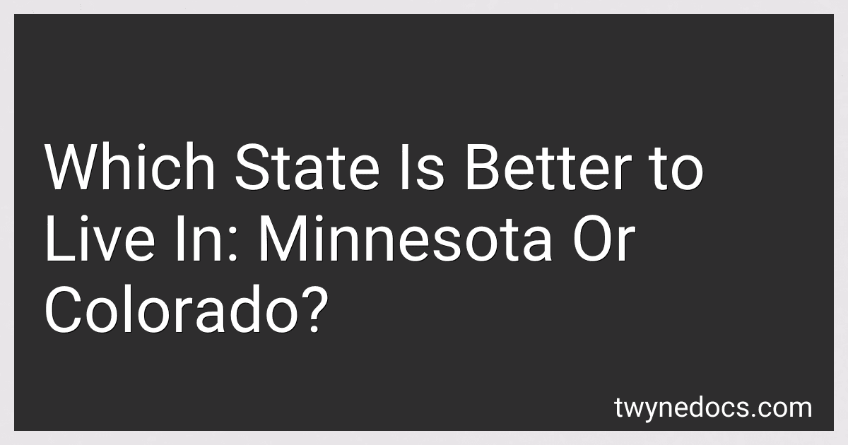 Which State Is Better to Live In: Minnesota Or Colorado? image