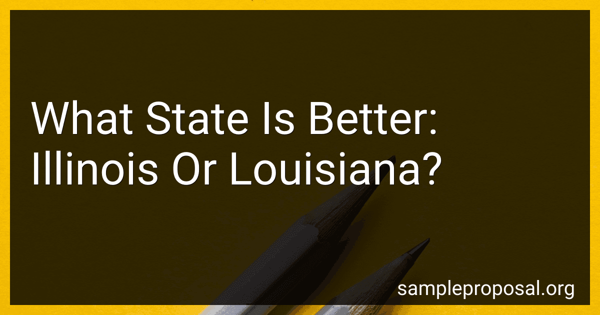What State Is Better: Illinois Or Louisiana? image