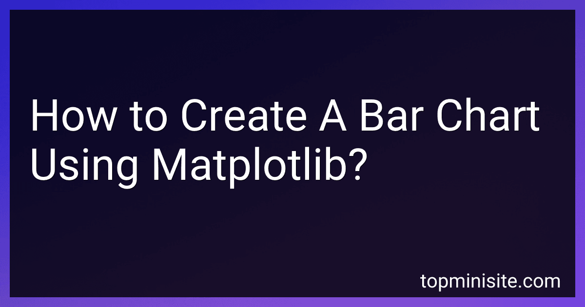 How to Create A Bar Chart Using Matplotlib? image