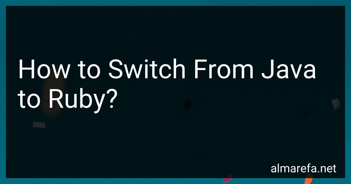How to Switch From Java to Ruby? image