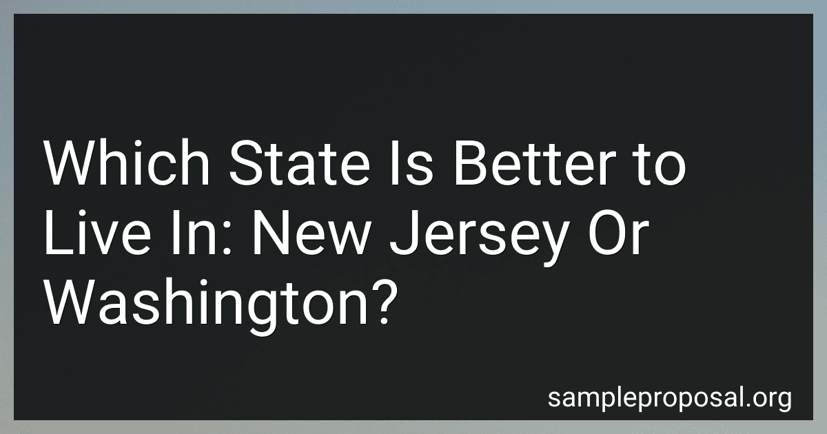 Which State Is Better to Live In: New Jersey Or Washington? image