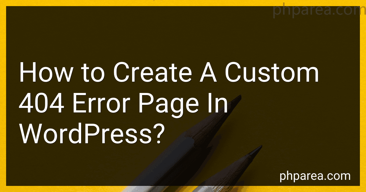 How to Create A Custom 404 Error Page In WordPress? image