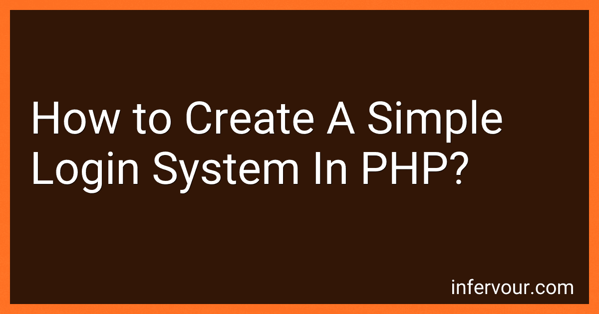 How to Create A Simple Login System In PHP? image