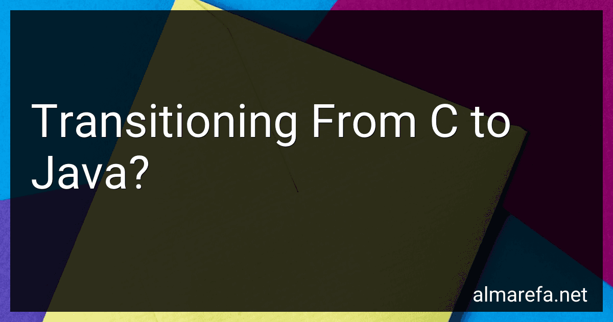 Transitioning From C to Java? image