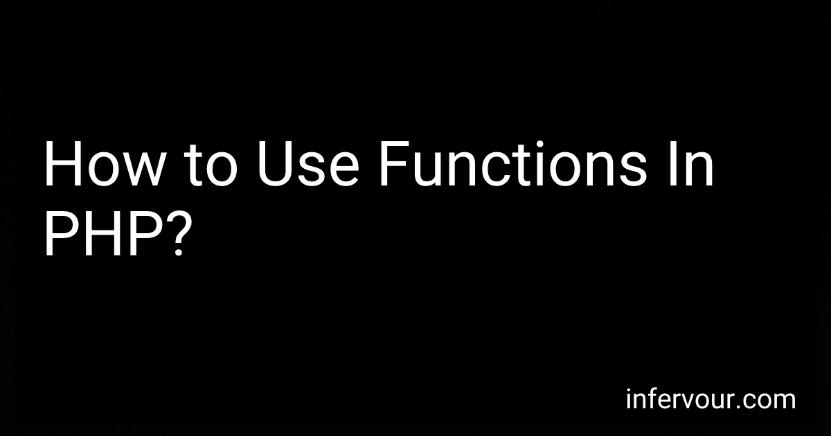 How to Use Functions In PHP? image