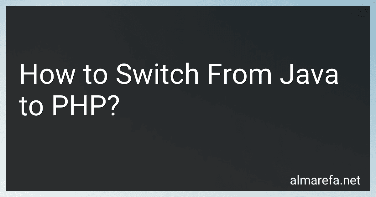 How to Switch From Java to PHP? image