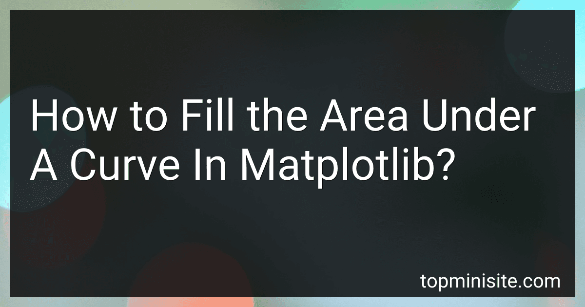 How to Fill the Area Under A Curve In Matplotlib? image