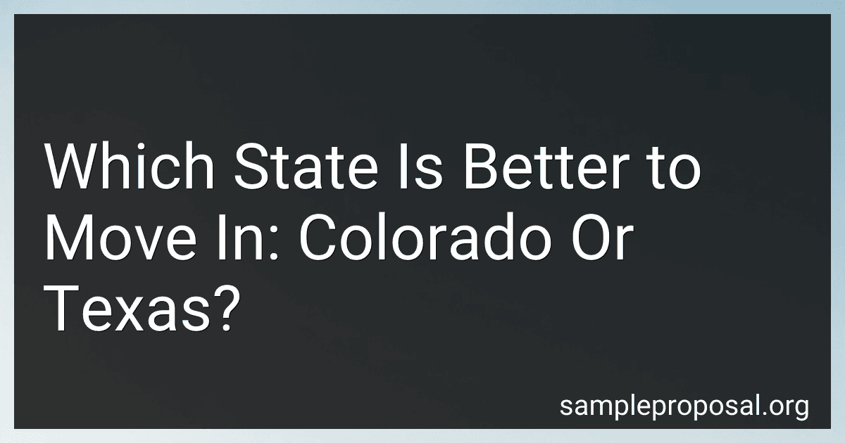 Which State Is Better to Move In: Colorado Or Texas? image