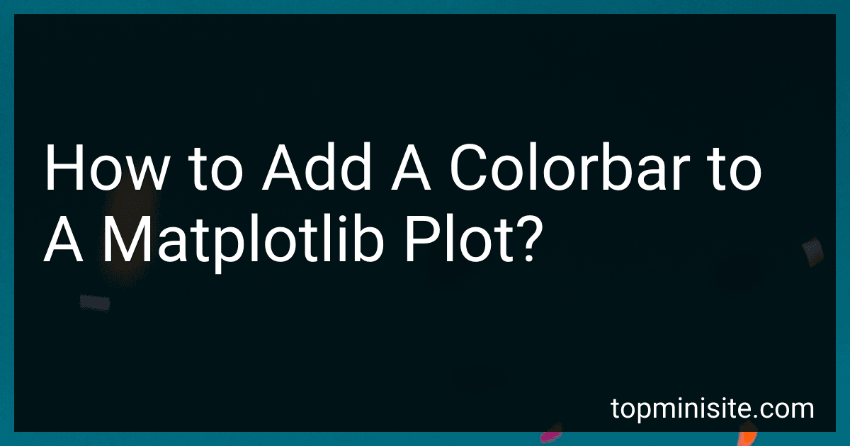 How to Add A Colorbar to A Matplotlib Plot? image