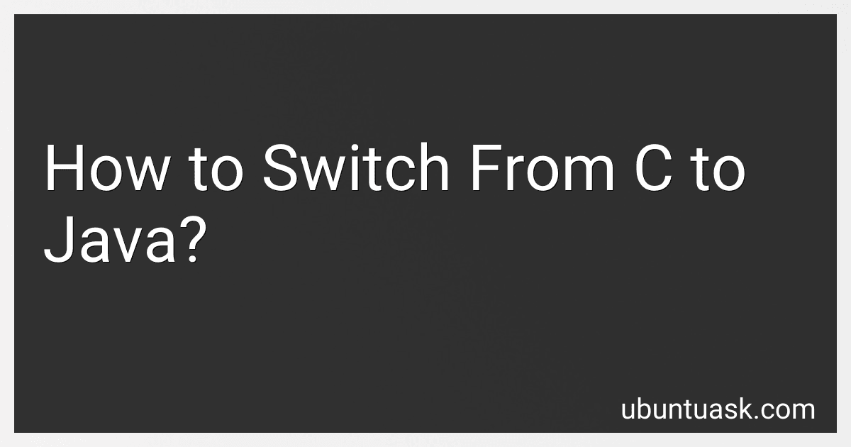 How to Switch From C to Java? image