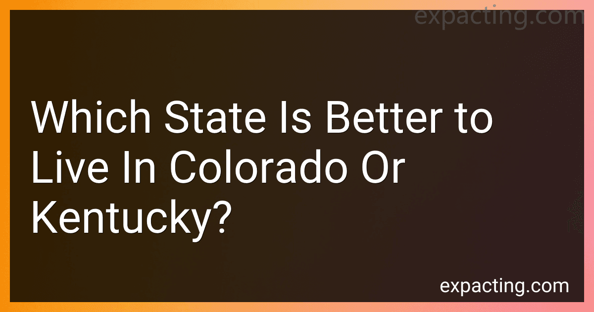 Which State Is Better to Live In Colorado Or Kentucky? preview