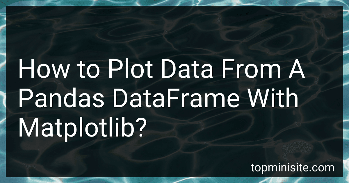 How to Plot Data From A Pandas DataFrame With Matplotlib? image