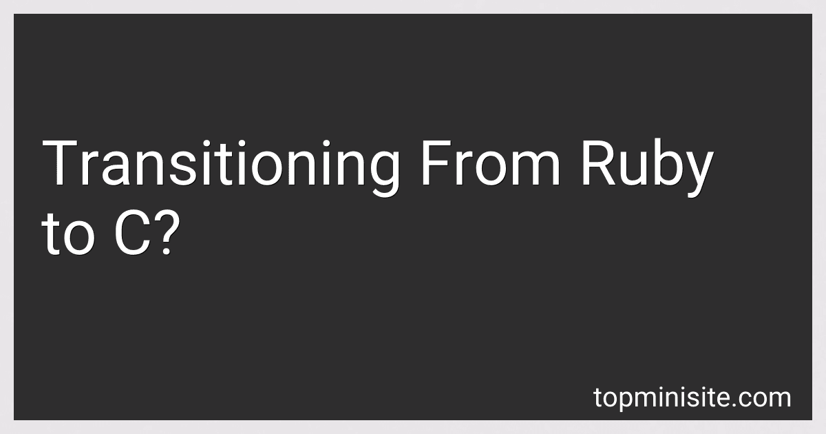 Transitioning From Ruby to C? image