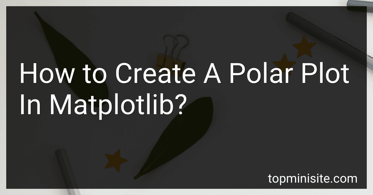 How to Create A Polar Plot In Matplotlib? image