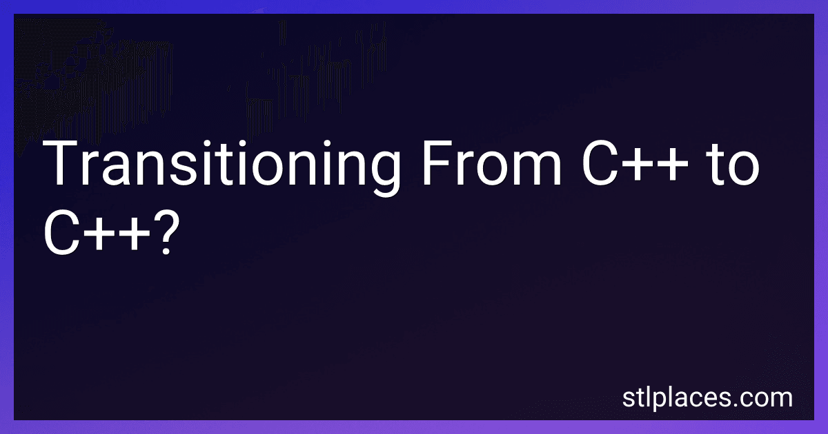 Transitioning From C++ to C++? image