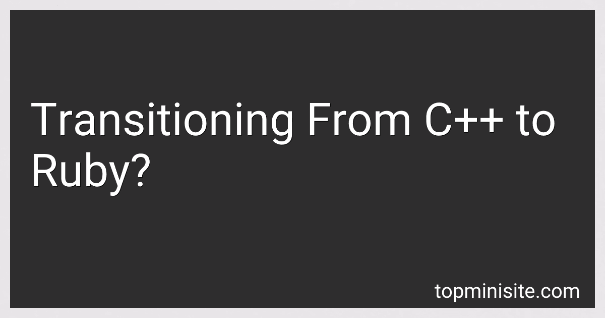 Transitioning From C++ to Ruby? image