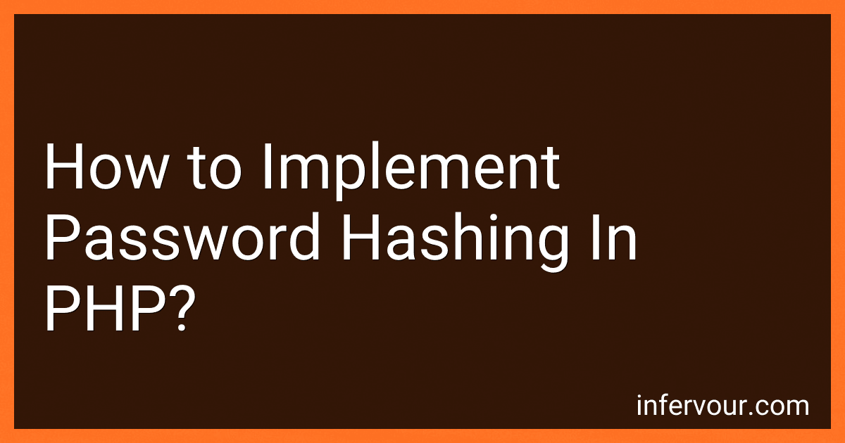 How to Implement Password Hashing In PHP? image