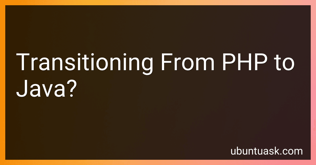 Transitioning From PHP to Java? image
