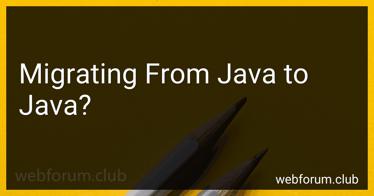 Migrating From Java to Java? image