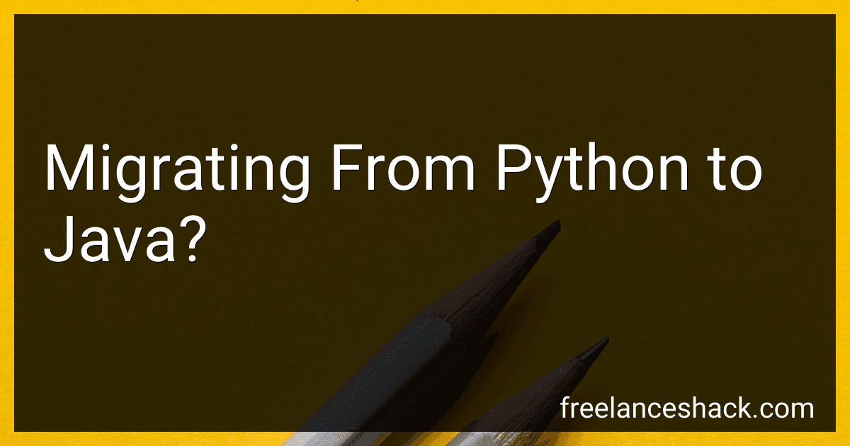Migrating From Python to Java? image