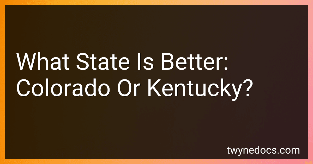 What State Is Better: Colorado Or Kentucky? image