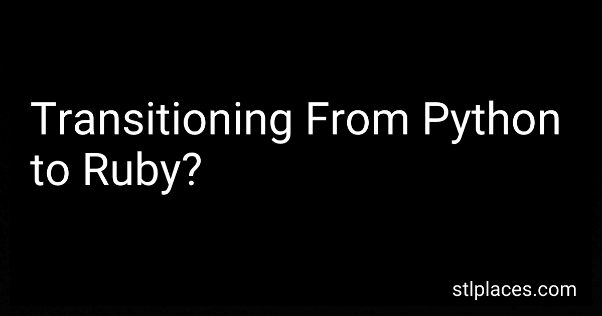 Transitioning From Python to Ruby? image