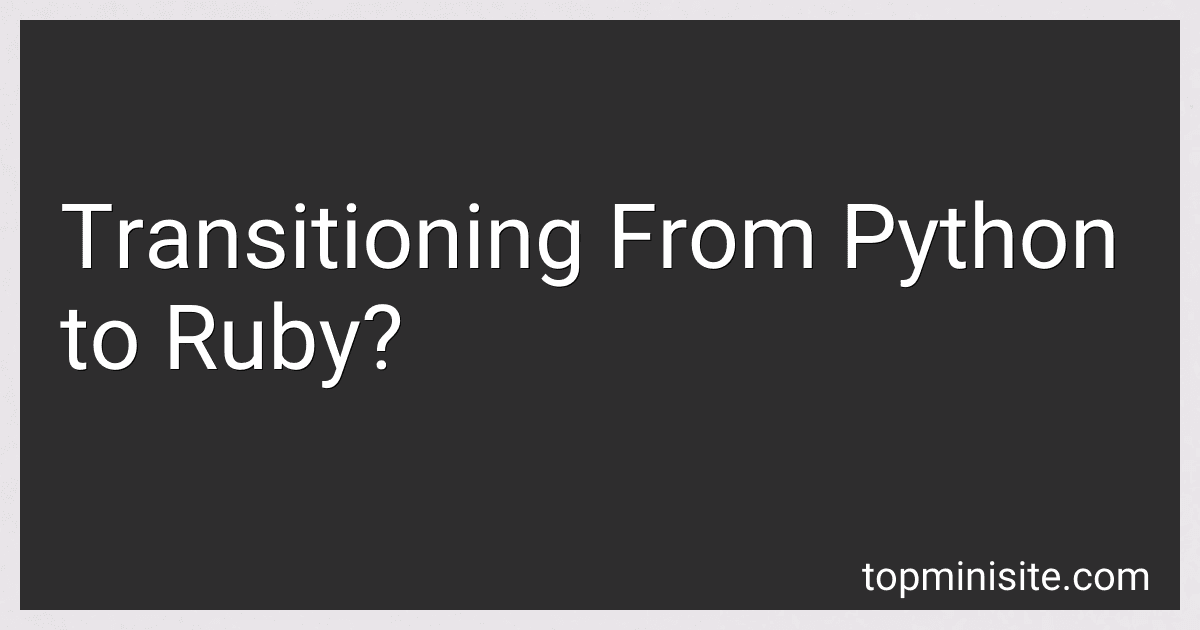 Transitioning From Python to Ruby? image