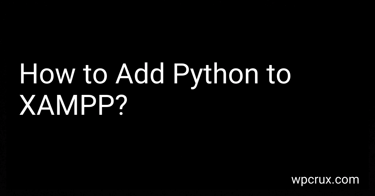 How to Add Python to XAMPP? image
