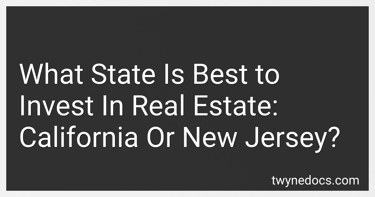 What State Is Best to Invest In Real Estate: California Or New Jersey? image