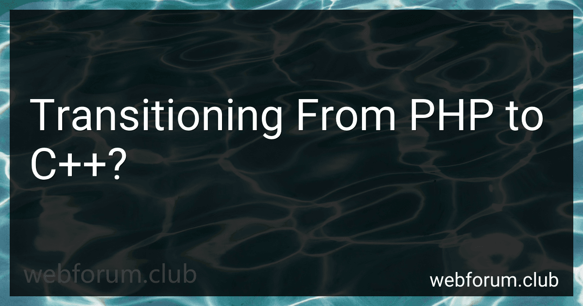 Transitioning From PHP to C++? image