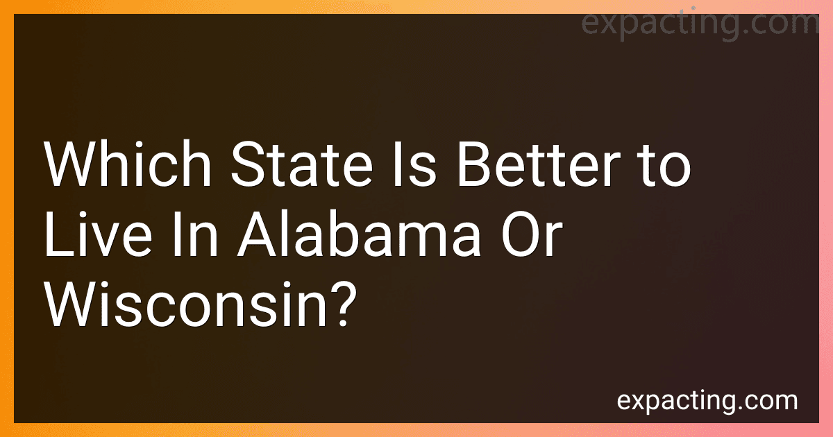 Which State Is Better to Live In Alabama Or Wisconsin? preview