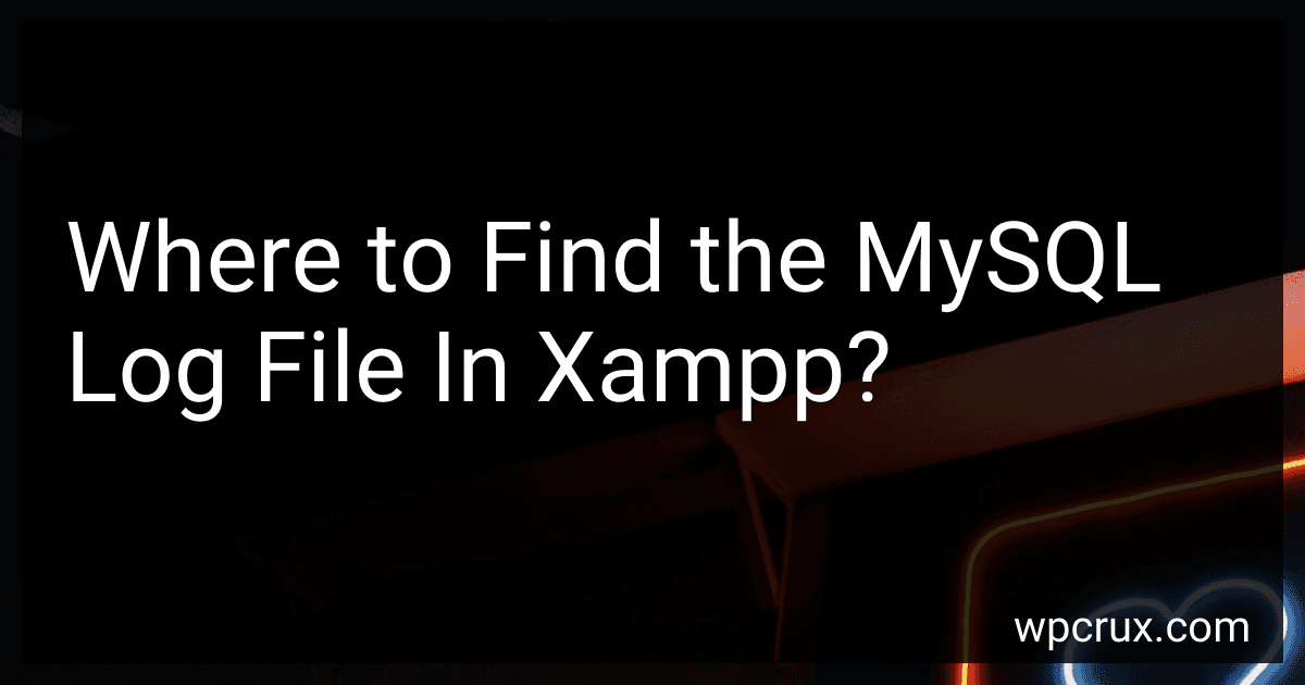 Where to Find the MySQL Log File In Xampp? image