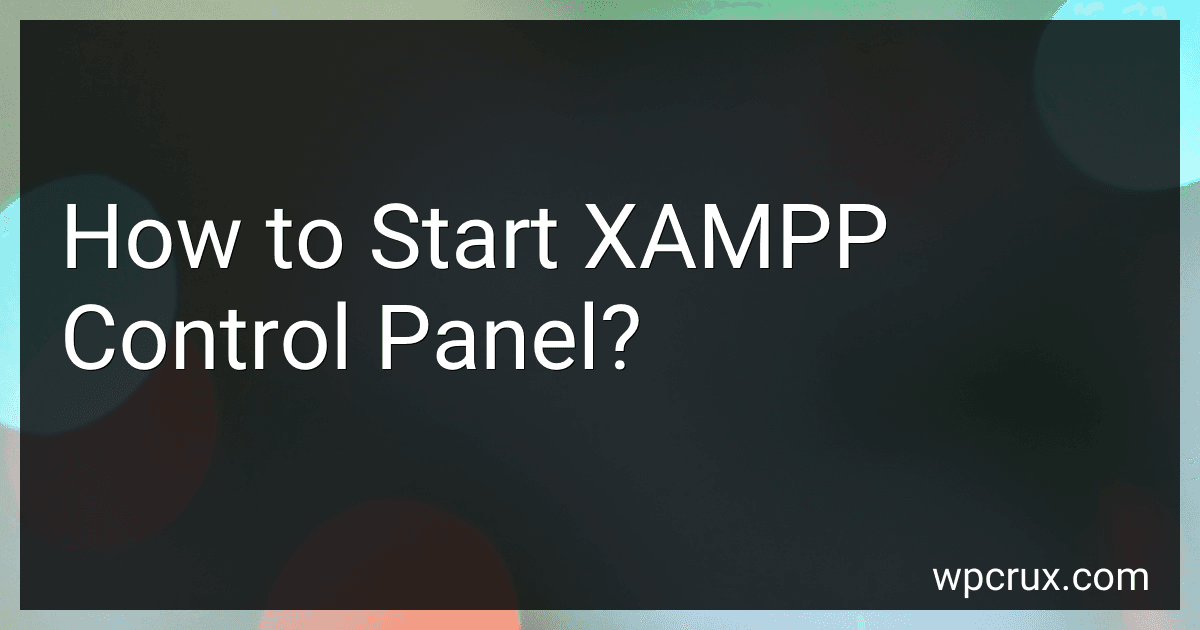 How to Start XAMPP Control Panel? image