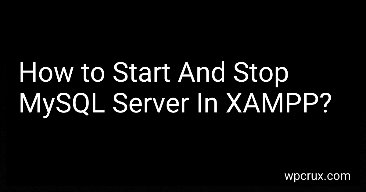 How to Start And Stop MySQL Server In XAMPP? image