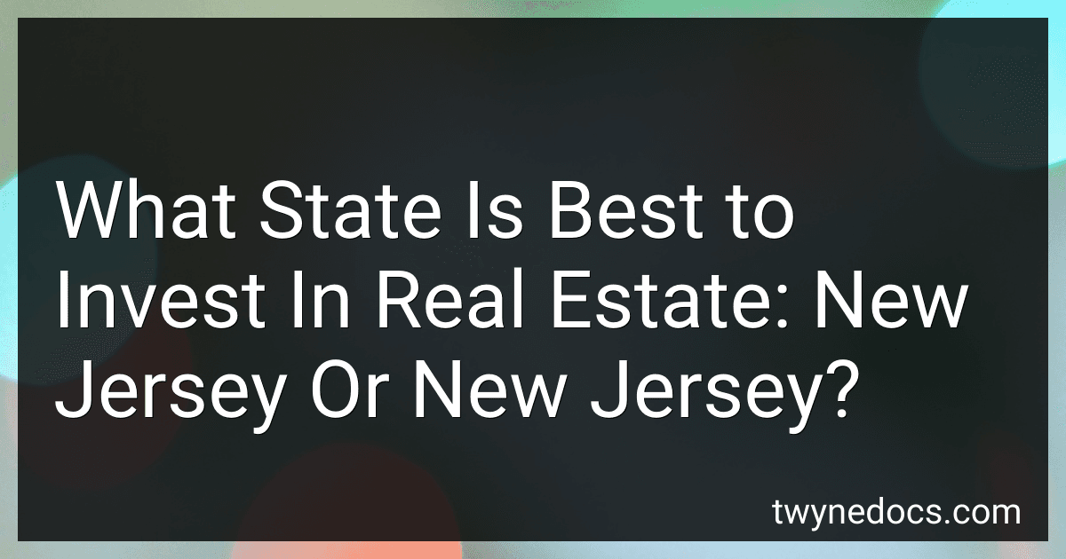 What State Is Best to Invest In Real Estate: New Jersey Or New Jersey? image