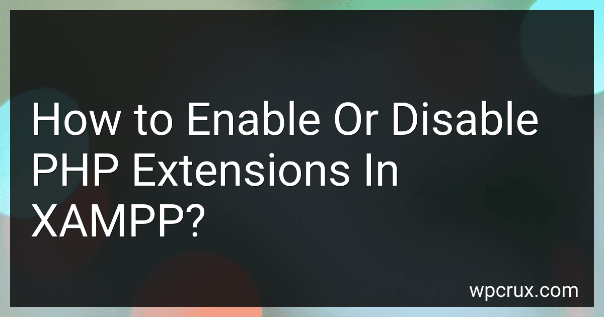 How to Enable Or Disable PHP Extensions In XAMPP? image
