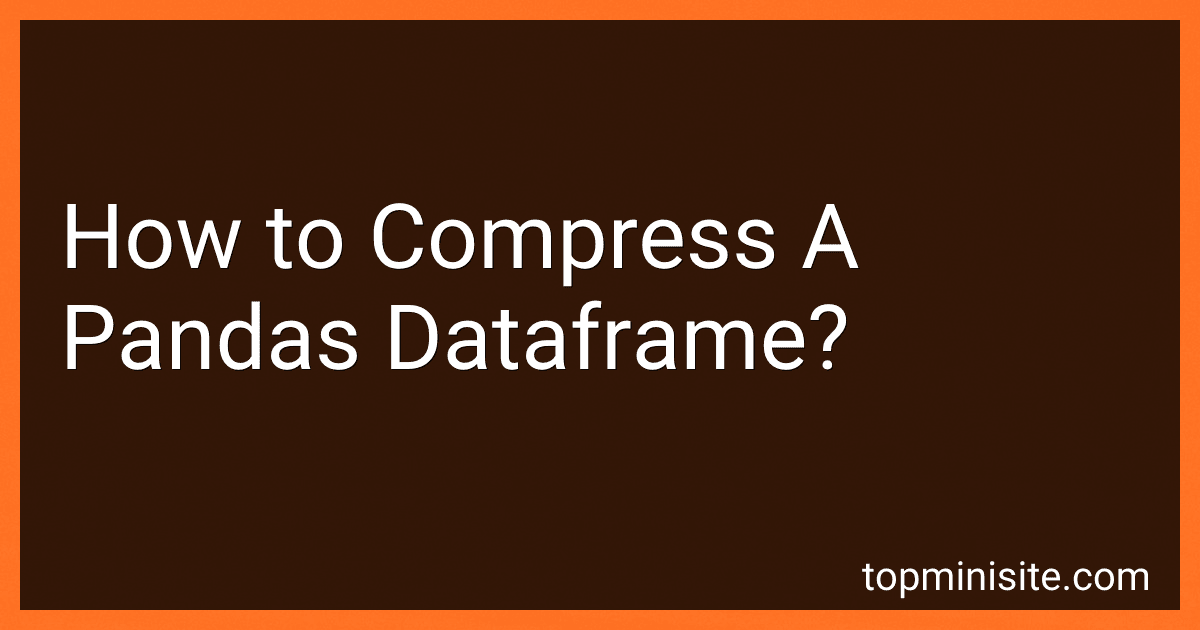 How to Compress A Pandas Dataframe? image