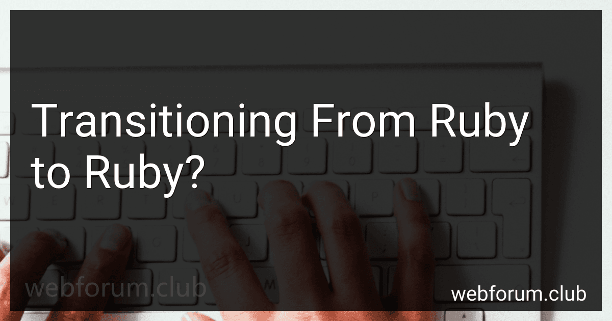 Transitioning From Ruby to Ruby? image