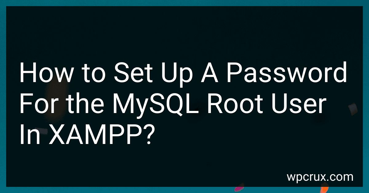 How to Set Up A Password For the MySQL Root User In XAMPP? image