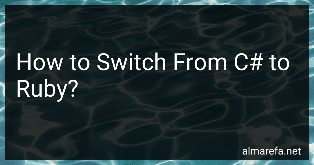 How to Switch From C# to Ruby? image