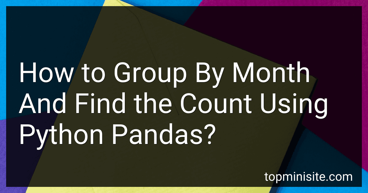 How to Group By Month And Find the Count Using Python Pandas? image