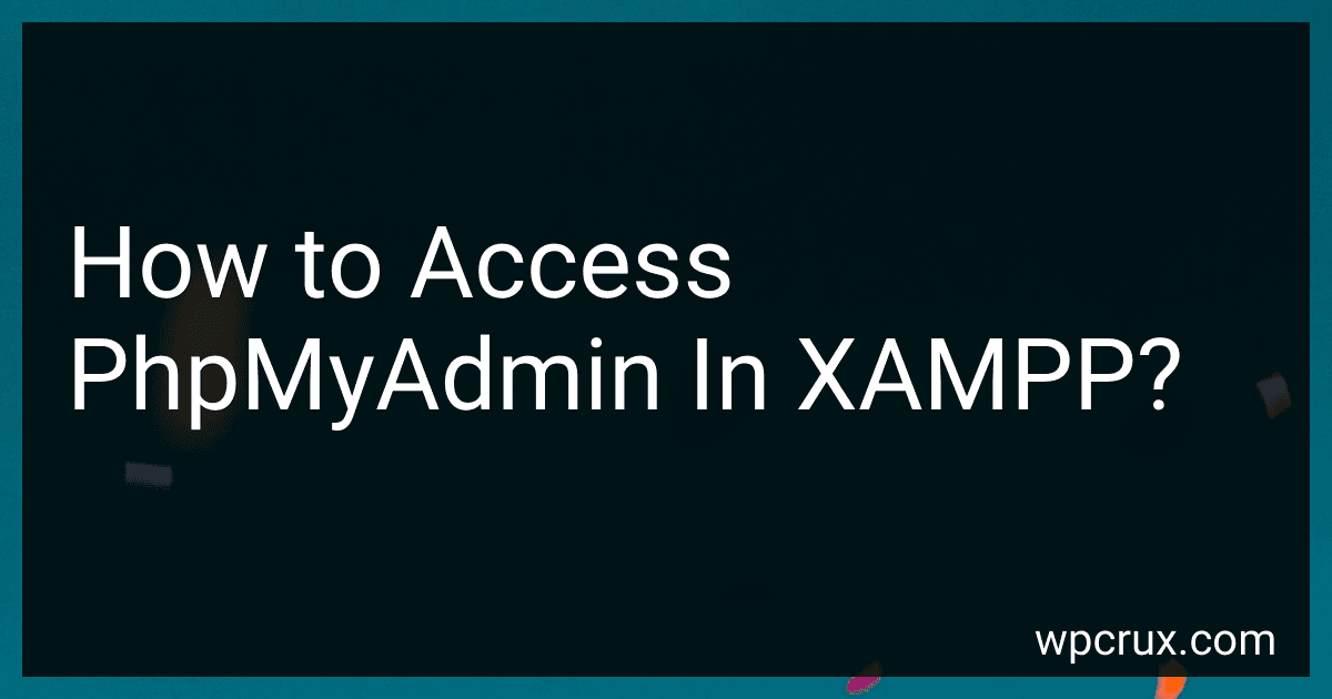 How to Access PhpMyAdmin In XAMPP? image
