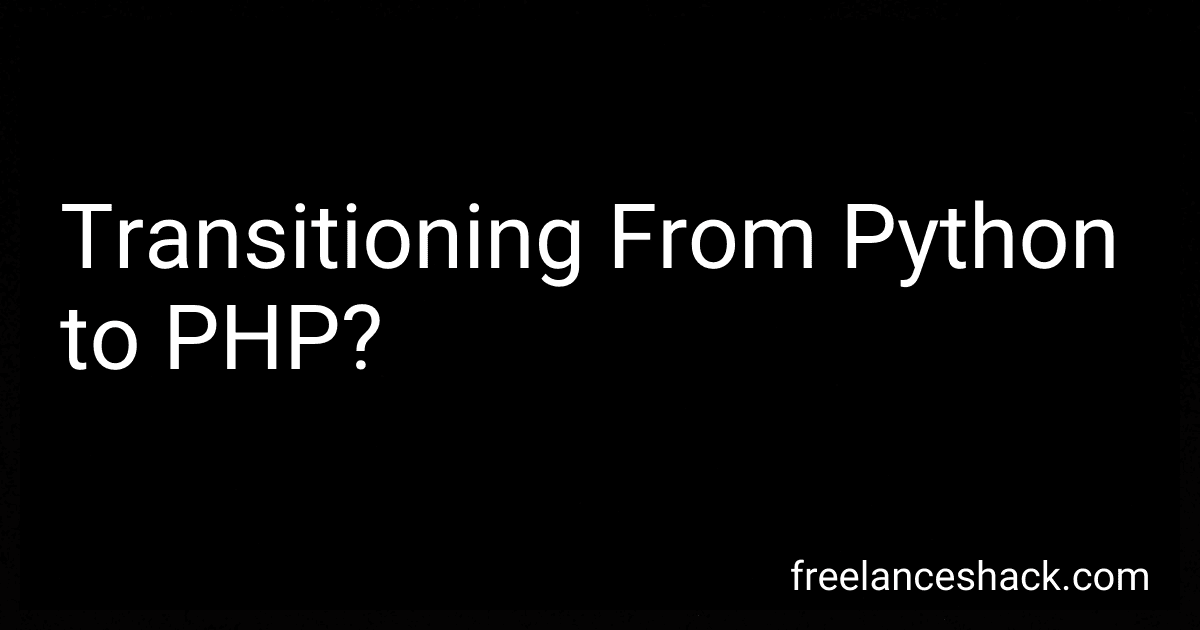 Transitioning From Python to PHP? preview
