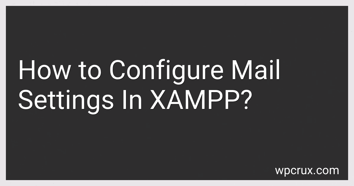 How to Configure Mail Settings In XAMPP? image