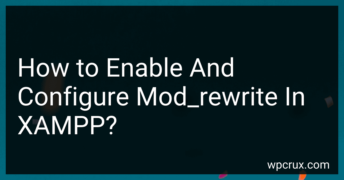 How to Enable And Configure Mod_rewrite In XAMPP? image