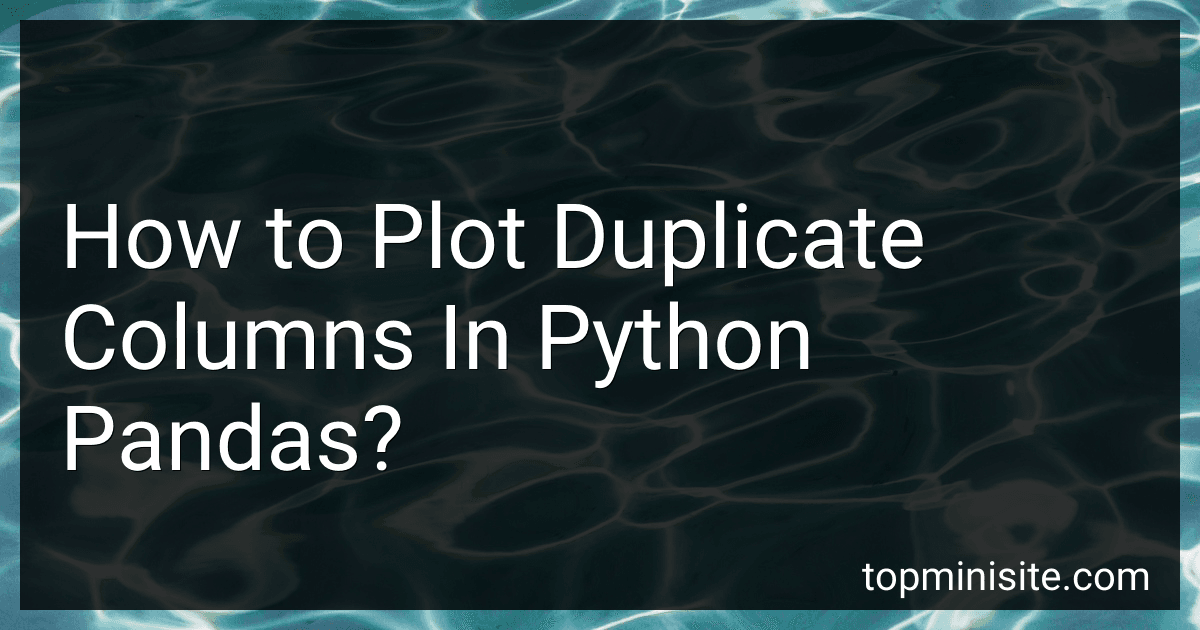 How to Plot Duplicate Columns In Python Pandas? image